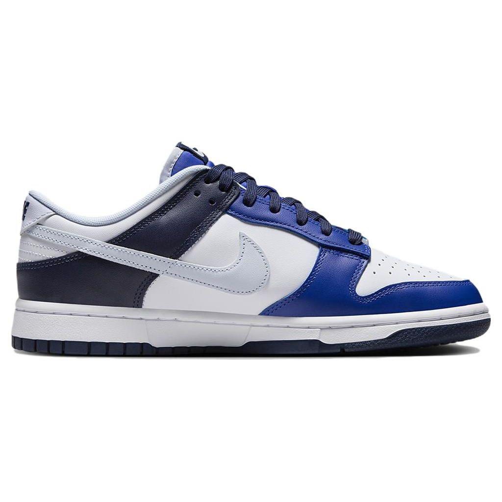 Nike Мужские кроссовки Dunk Low Game Royal Navy, белые, футбольно-серые, темно-синие, FQ8826-100