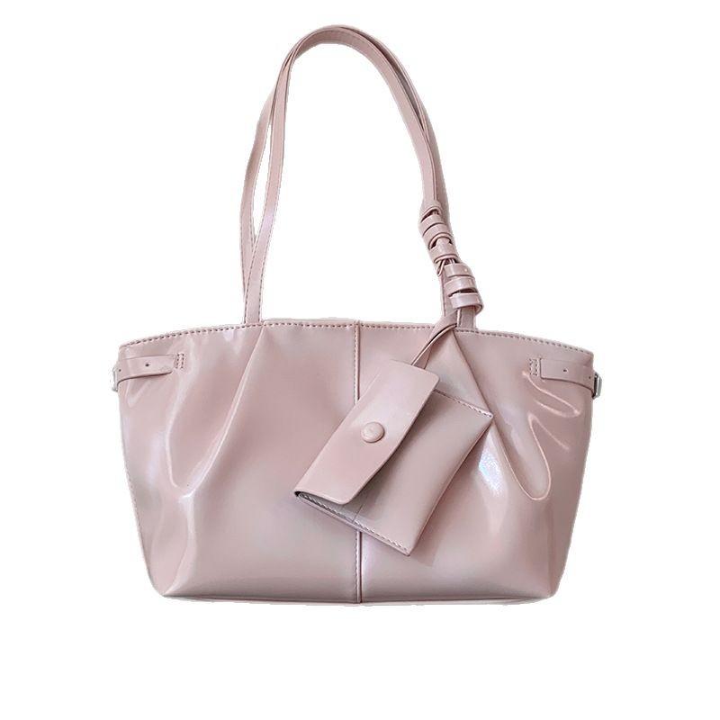 Spring fashion large capacity shoulder commuter bag women's bag 2025 new simple tote bag versatile underarm bag