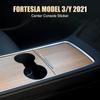 Central Console Trims PVC Film Interior Decoration For Tesla Model 3 Model Y 21-22 Car Central Control Panel Sticker