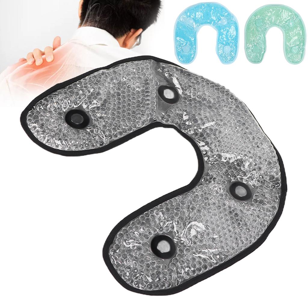 U-образные гелевые шарики, охлаждающая терапия, обертывание для шеи, травма шеи, многоразовый облегченный холодный компресс