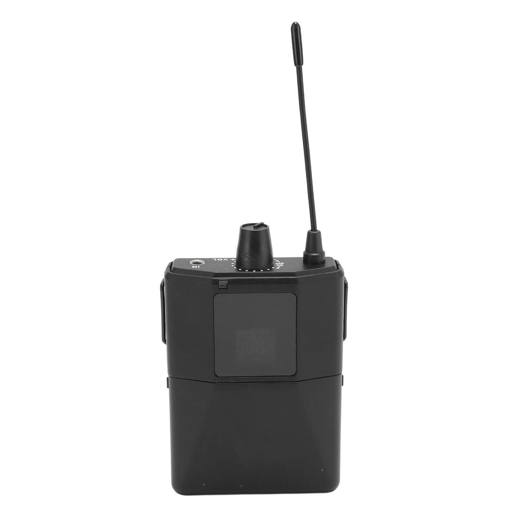 Wireless Earphone Monitoring Transmitter Receiver UHF Adjustable 600 700MHz 3.5mm Stereo Output Stereo Wireless