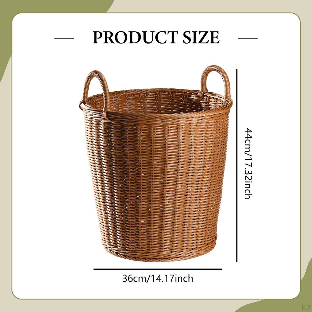 Корзина для белья, хранение одеял, экономия места, имитация ротанга, корзина для грязной одежды с ручкой для постельного белья