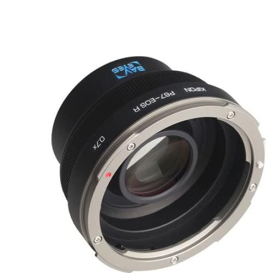 KIPON BAVEYES Адаптер-редуктор фокуса PENTAX R с объективами Pentax и EOS 67-EOS 0.7x (Совместимые корпуса с креплением 67-mount R-mount)