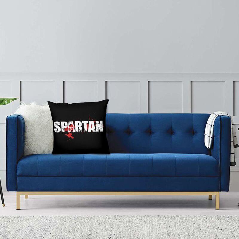 Модная Большая Квадратная Наволочка с Логотипом Spartan Race Декор 3D Двусторонняя Печать Наволочка Для Автомобиля
