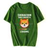 Millionaire Loading Shiba Inu TShirt Cotton Oversized ONeck Tshirt T Shirt Oversized Unisex Streetwear Tops Tees Clothes