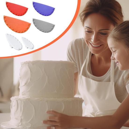 6 шт. Инструмент-направляющая для арки торта Розовый маркер для рюшей торта для тортов 6-10 дюймов Точный инструмент для украшения тортов для равномерно расположенных арок Прочная форма пищевого качества