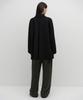 MUSINSA STANDARD WOMAN Women'S Cashmere Blend Handmade Half Balmacaan Robe Coat [Black]