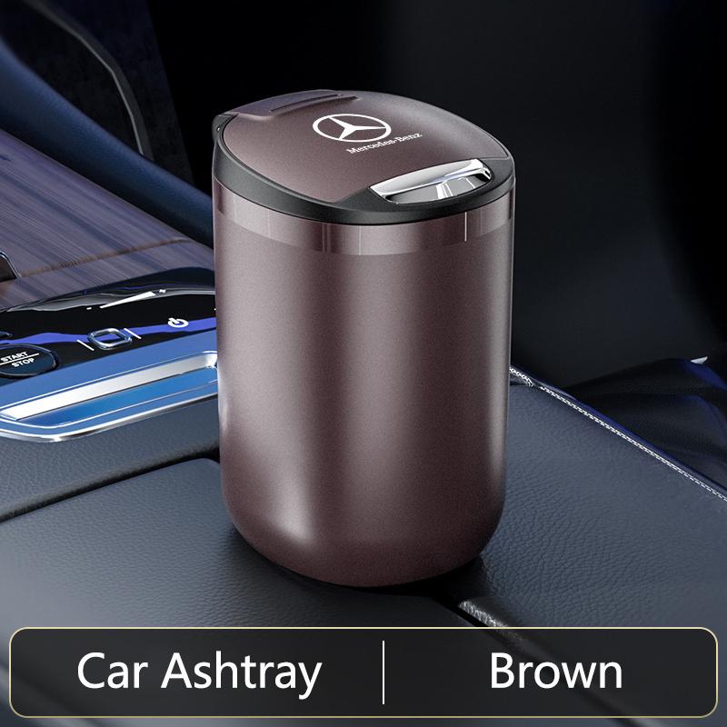 Car Trash Can Organizer Storage Bag Garbage Bin Ashtray Car Accessories For Mercedes Benz AMG GLE CLS GLC CLA GLA GLK W205 W203C LU3