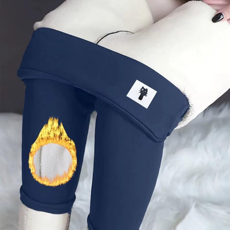 Женские теплые брюки из бархата с шерстью ягненка, утолщенные, для улицы, на осень и зиму