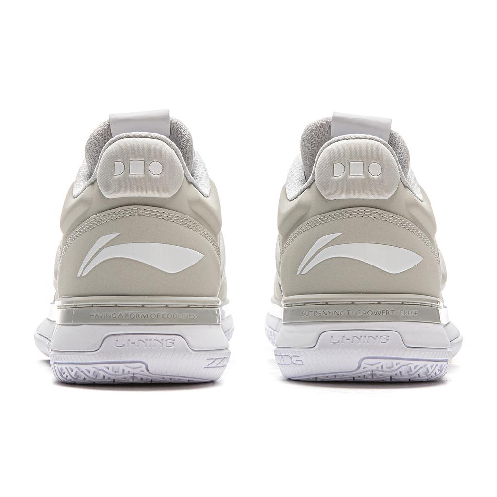 Баскетбольные кроссовки Li Ning Wow1 Low Мужские Низкие Серый Белый ABAU099-4