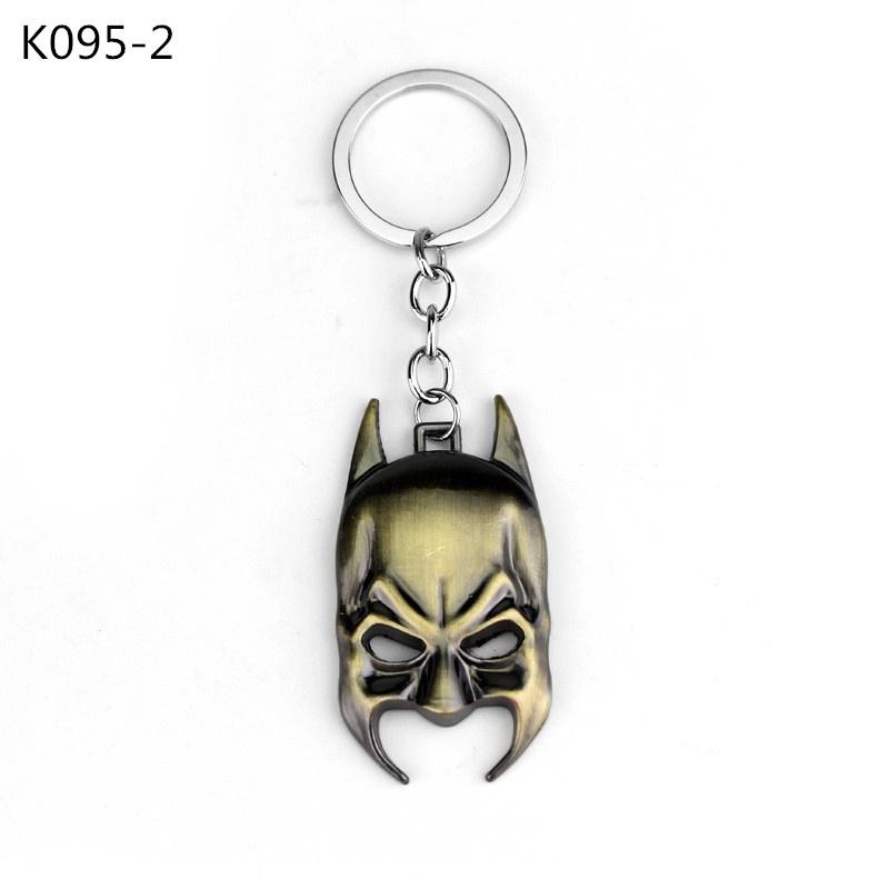 Movie Super Hero Mask Logo Keychain Key Holder Pendant Charm Cosplay Jewelry Birthday Gift Drop-ship