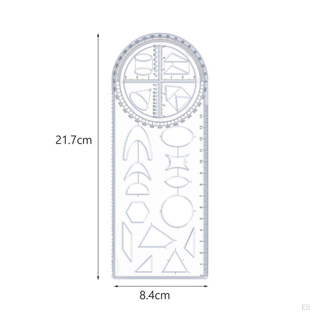 Шаблон для чертежа Измерительные линейки для чертежей Принадлежности Трафареты Многофункциональная геометрическая линейка для портного