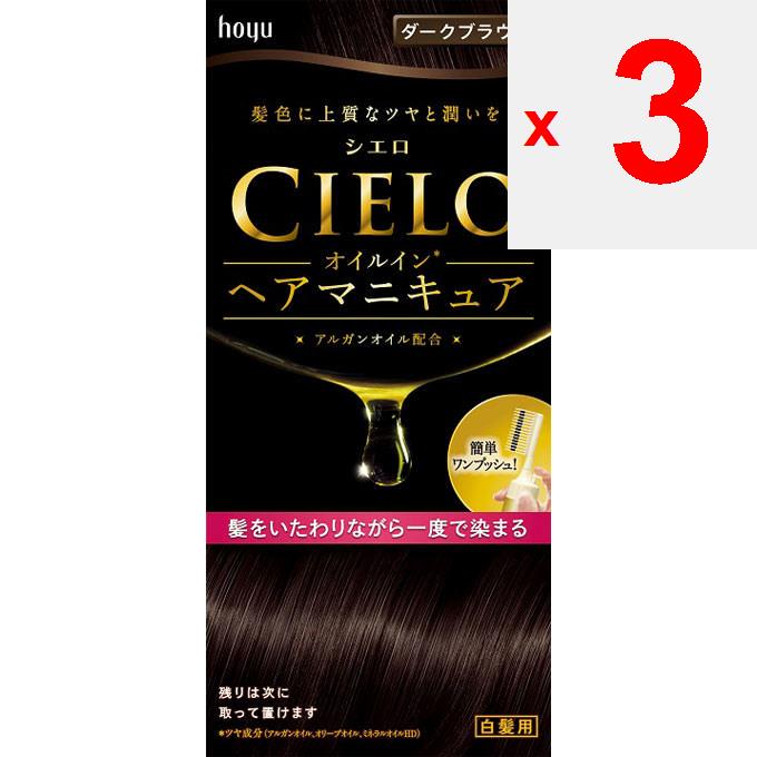 Hoyu Cielo Oil-in Hair Manicure Dark Brown Hair Nail Polish for Graying Hair Colorant for Gray Hair 1] Apply Anti-dirt Protection. Apply a Thick Layer