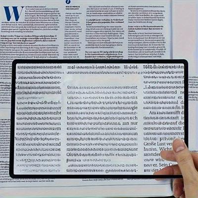 3-кратная закладка-лупа Портативное средство для чтения при слабом зрении Прозрачная лупа для страниц Книг Газет Карт Важный инструмент