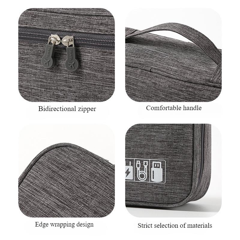 Сумка для хранения переносного кабеля для переноски данных, многофункциональная сумка для хранения USB-накопителей, переносной жесткий диск, сумка для цифровых продуктов