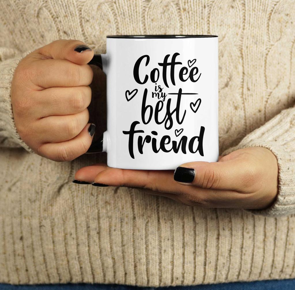 Inkdotpot Кофе — мой лучший друг 11 унций кружки для кофе забавный новинка подарок для друзей