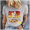 Unisex Classic Mouse Print Polyester 100% Loose round Neck Casual Short Sleeve T-Shirt Fashion Top for Summer