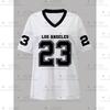2026 Women's American NO.67 Printed Breathable Loose V-neck Short sleeved Sports Football Shirt Mesh Loose Oversized Top
