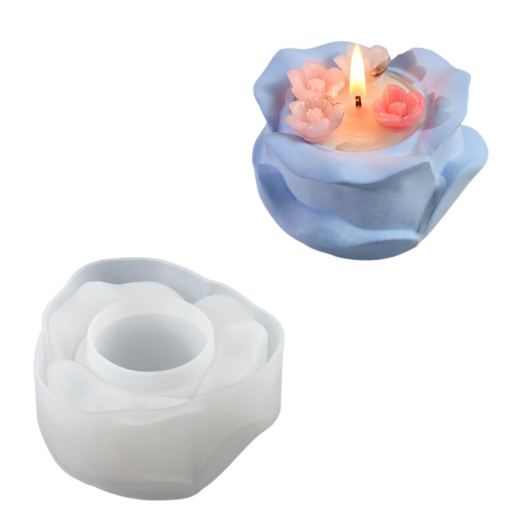 Подсвечники, формы из смолы, 3D розы, формы для подсвечников, цветочные горшки, силиконовые формы, форма для литья эпоксидной смолы, поделки своими руками