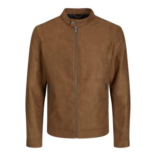 Jack And Jones Mens Plain Zip Pocket Jacket