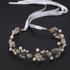 Ornaments Hair Jewelry Bridal Hair Vine Pearl Leaf Wedding Hair Accessories Bride Crystal Headband