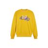 Levis Ss23 Логотип бренда Вышивка кролика Свитшот с круглым вырезом Мужской свитшот Желтый A5414-0003