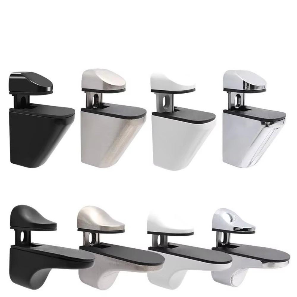 Zinc Alloy Metal Glass Clamps Adjustable 1-22mm Thickness Partition Board Holder Anti-Slip Wall Mount Floating Clip