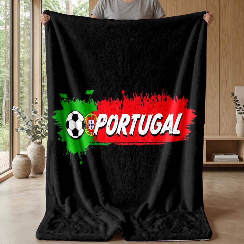Portugal Theme blanket Soft Flannel Blanket Plush Throw Blanket Cozy Sofa Bed Blanket for Home Decor