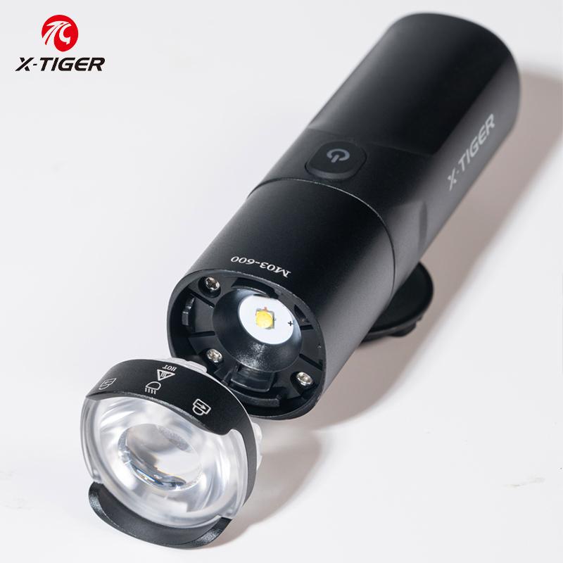 X-TIGER 400-800LM Bicycle Lights Waterproof Rechargeable Flashlight for Bicycle Aluminum Ultralight MTB Road Bike Front Light 7