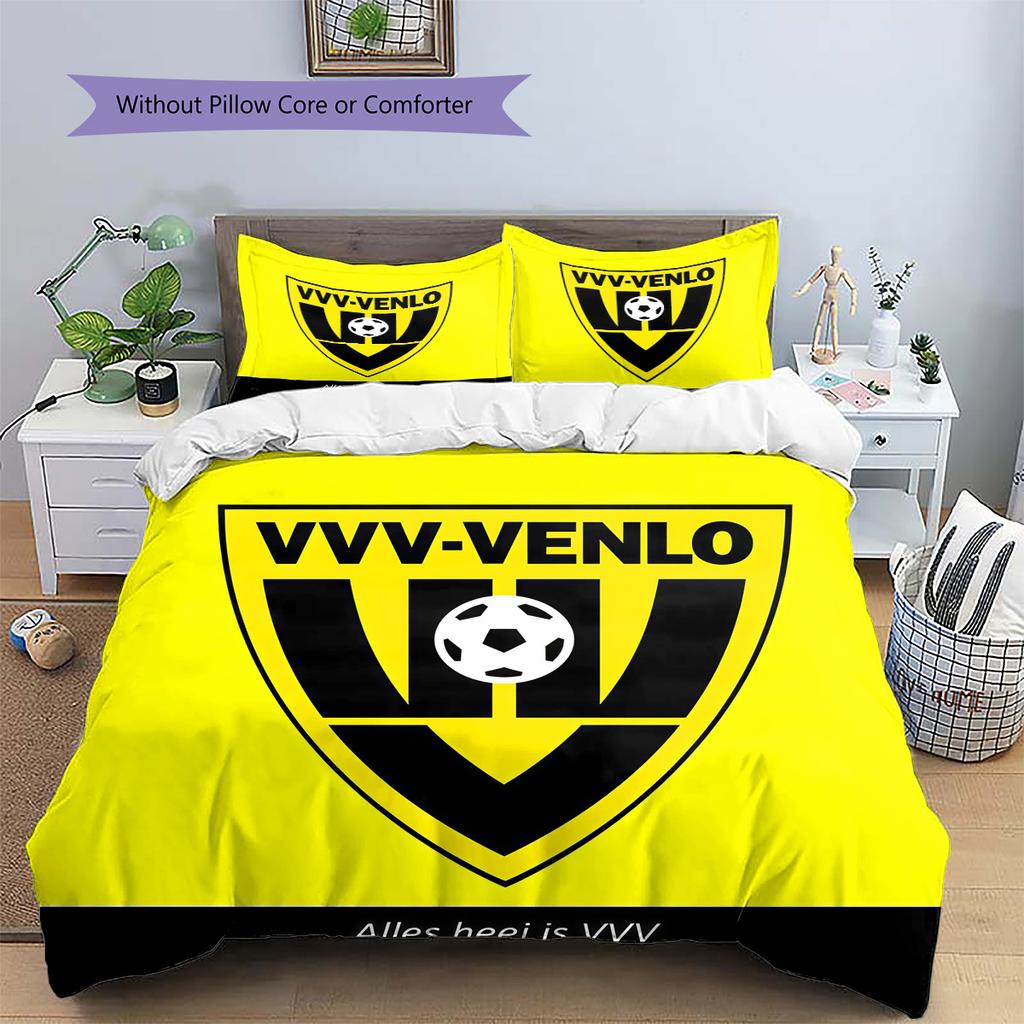VVV-Venlo Pattern Bedding Quilt Set Home Decoration Gift (1 * duvet cover + 2 * pillowcase without core)