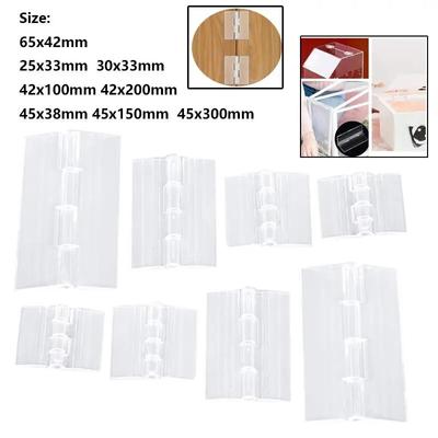 10 шт. 25x33/30x33/45x38/65x42/42x100/42x200/45x150/45x300 мм пластиковая складная петля прозрачная стеклянная петля прочный прозрачный прозрачный акрил