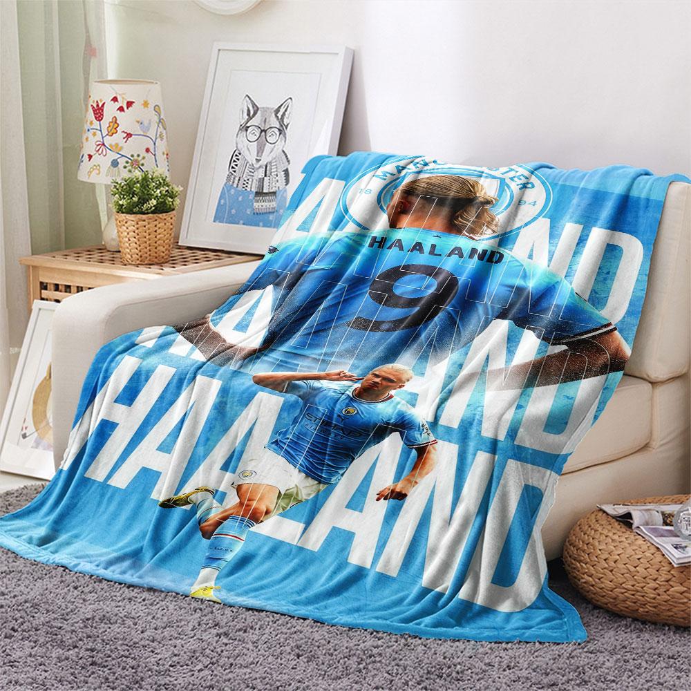 Haaland poster FlAannel Blanket, High quality Comfortable for All Seasons, Home Decor, Warmth and Comfort
