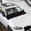 Foldable Sun Shield for SUV Car Windshield Leaf Guard Cover Rain Gutter Dustproof Protector Anti Theft Snow Cover Wiper Area Double-Sided Waterproof