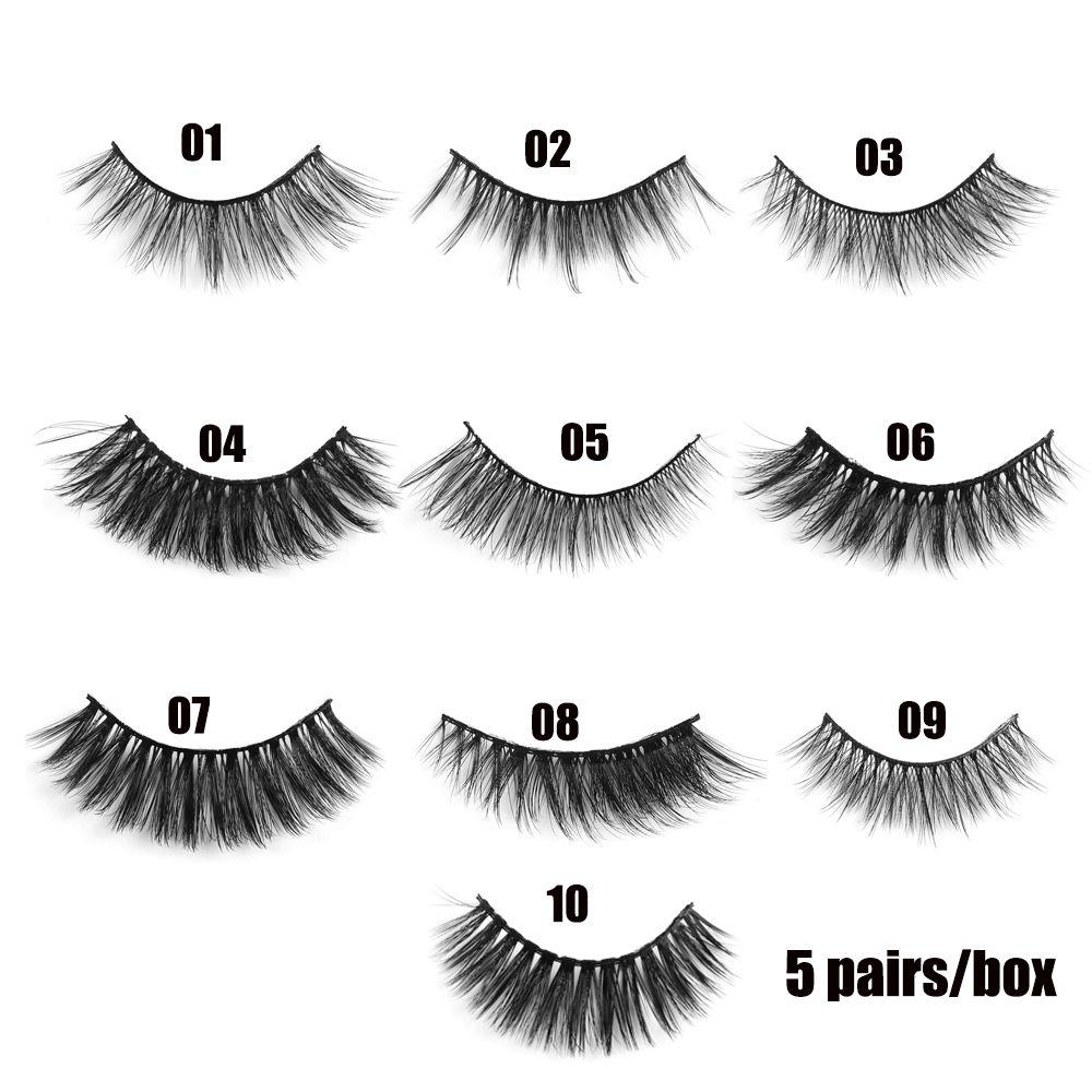 Long Handmade Multilayer Eye Lashes Extension 3D Faux Mink Hair Wispy Fluffy  False Eyelashes