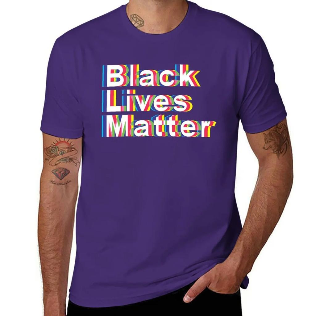 Футболки Black Lives Matter аниме Мужские футболки