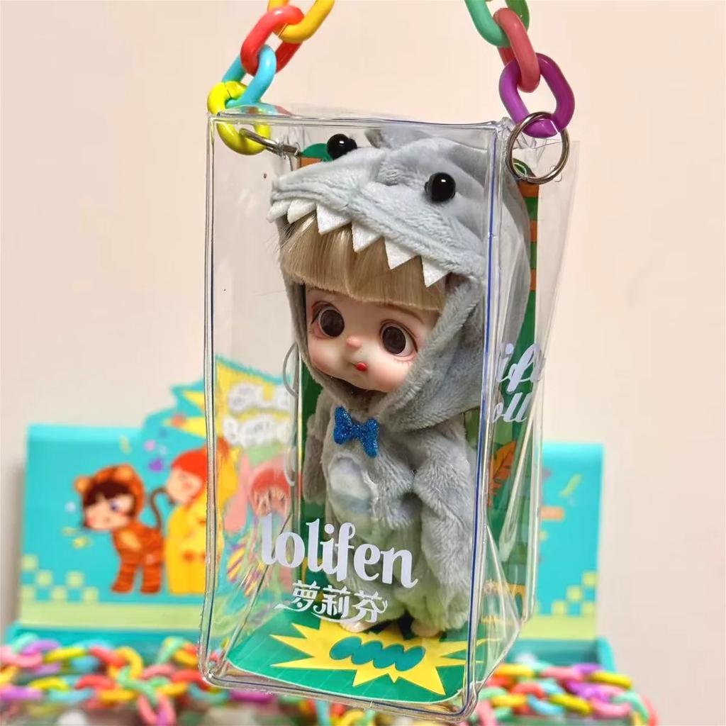 13см Мини-кукла BJD шарнирное тело Улыбающееся удивленное выражение Лица Куклы для девочек Серия Animal Dress Up Подарок для девочки Аниме SD