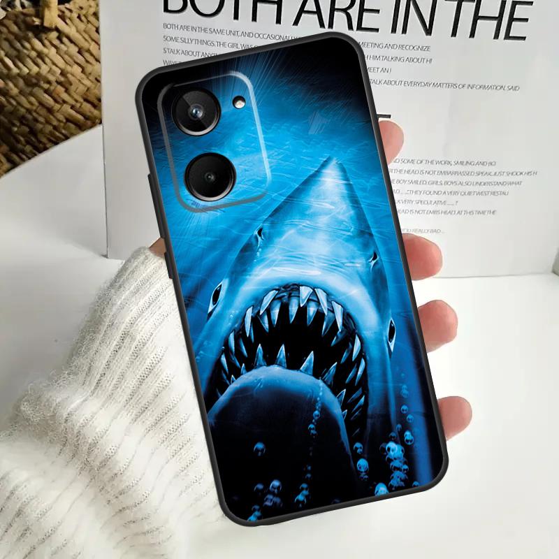 Jaws 1975 Movie Poster For Realme GT Neo 5 GT5 9 10 11 12 Pro Plus C30 C31 C33 C35 C25s C21Y C51 C55 C67 C53 Case