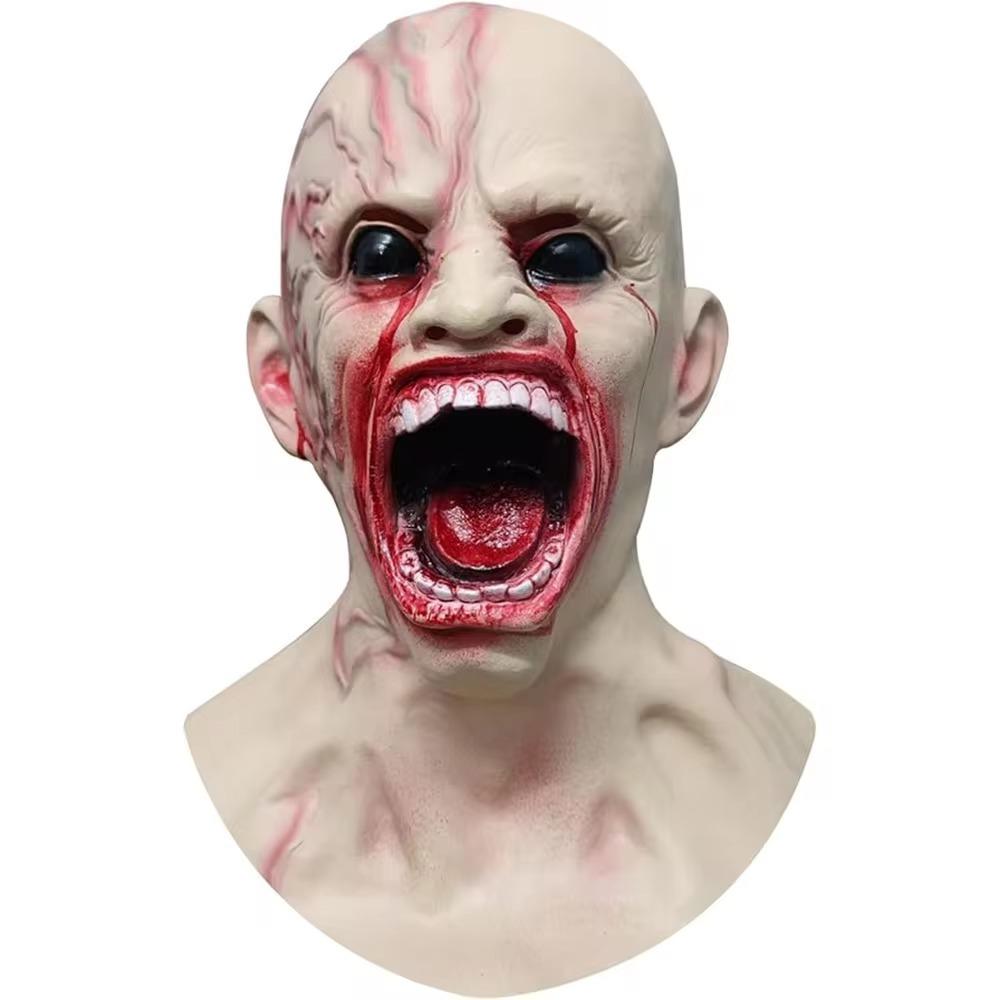 High Quality Latex Horror Infected Zombie Masks Realistic Unisex Halloween Props Adult Party Cosplay Costume Props