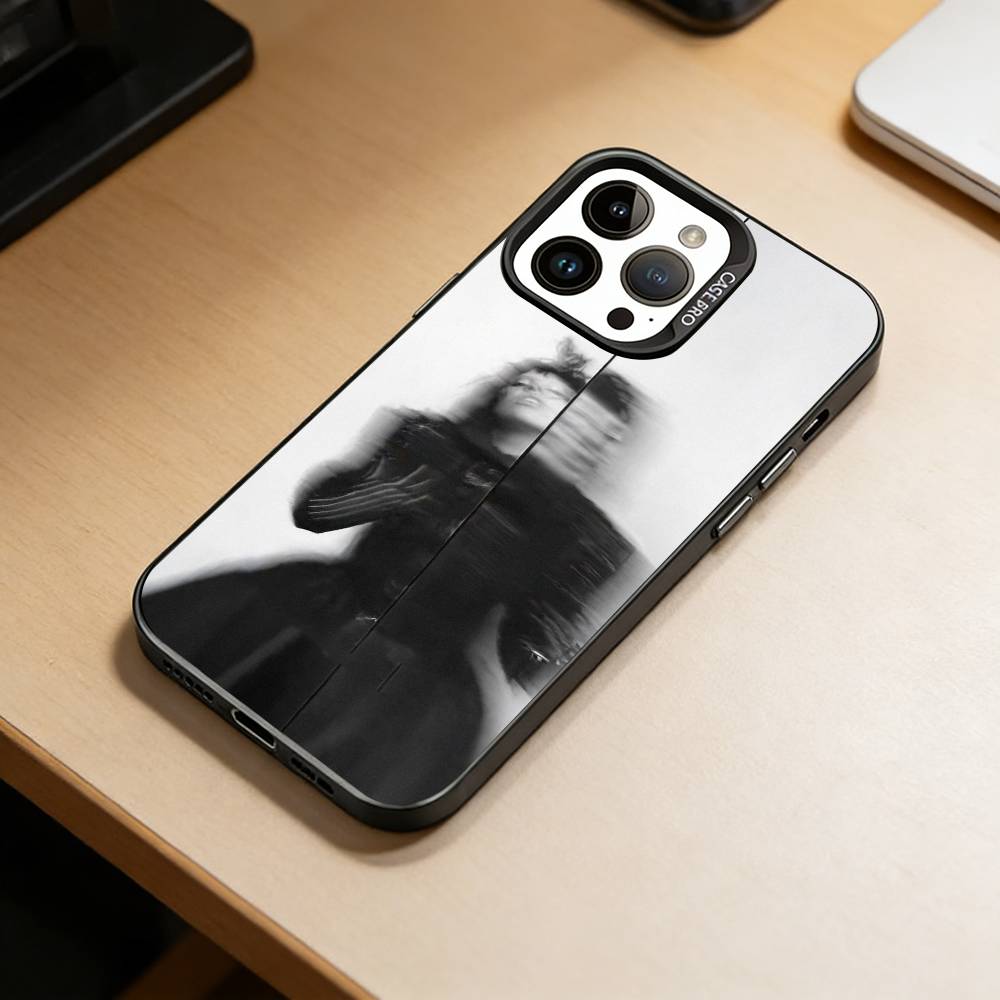 D-Талантливая певица Леди Гага Чехол для телефона для iPhone 17,16,15,14,13,12,11 Plus,Pro Max,XS,Красочный Серебристо-Черный Чехол