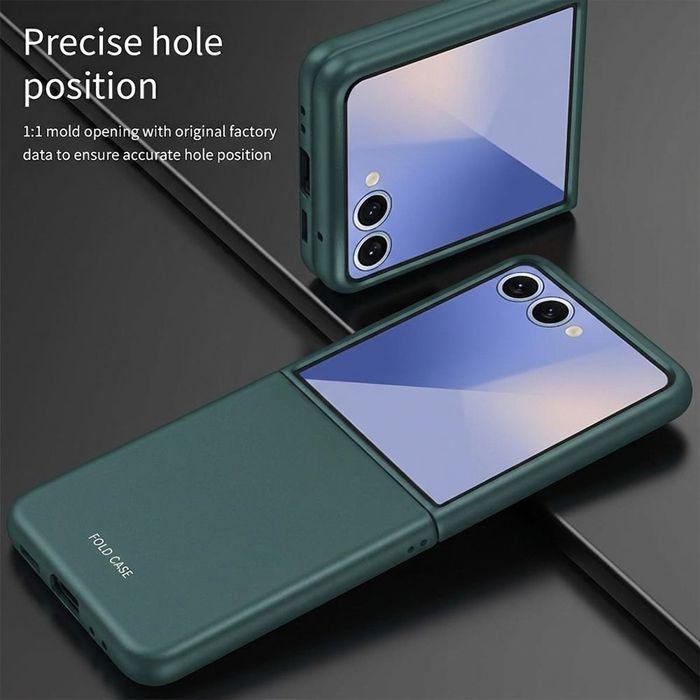 Coque pour Samsung Galaxy Z Flip 8, Protection Rigide Antichoc Anti-Rayures Slim Vert Nuit