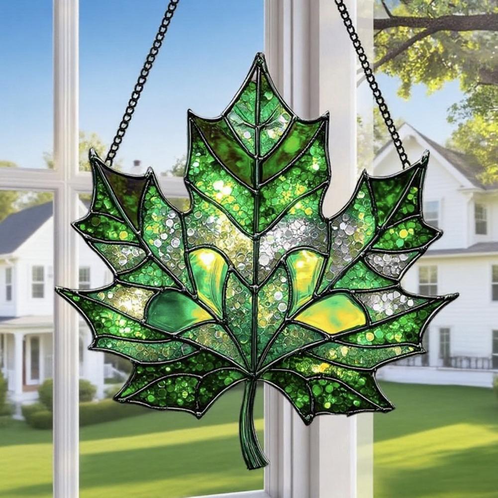 Sun Catcher Maple Leaf Acrylic Sun Catcher Maple Leaf Sun Catcher Acrylic Hanging Decoration for Home Window Birthdays