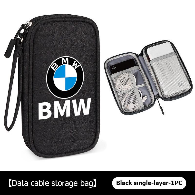 For BMW 3 Car Styling Digital Storage Bag Oxford Cloth Cable Tools Travel Purse For BMW M Sport M2 M3 M4 M5 M6 E46 E90 E60 F10 F20 E87 X3