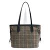 Повседневная большая клетчатая сумка 2025 новая ретро на плечо универсальная модная ручная сумка-тоут подмышку