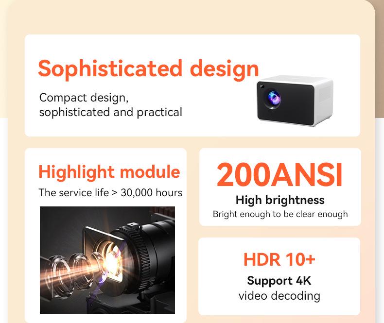 Exclusive Ultra HD Compact Home and Dorm Projector