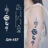 GH Hot Sale Waterproof Long Lasting Temporary Tattoos Stencil Body Art Arm Chest Leg Shoulder Tattoo Stickers for Girl Men Women