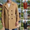 Мужское шерстяное пальто большого размера
