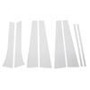 8pcs Pillar Post Trim High Strength PC Mirror Surface Style Chrome Door Window Pillar Cover Sticker