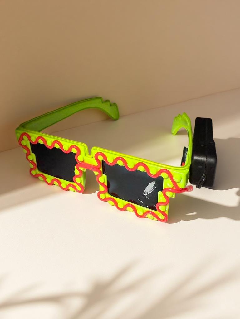 Wireless El Luminous Glasses Disco Luminous Led Online Celebrity Sunglasses Pixel Ktv Bar Atmosphere Concert Flash.