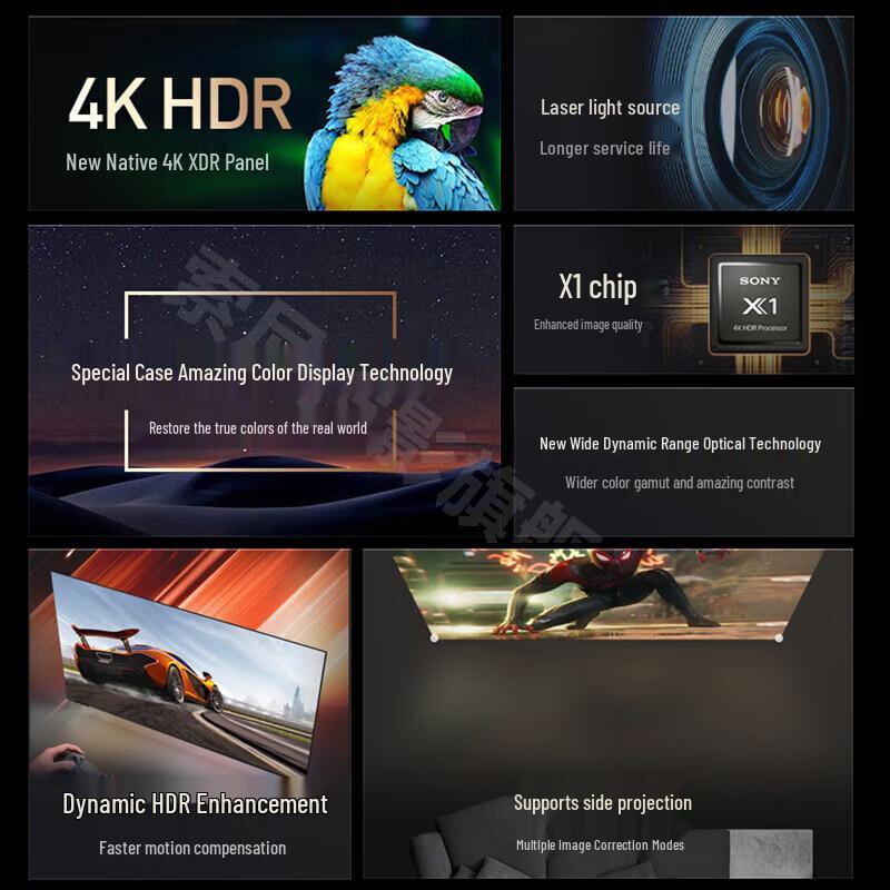 Sony VPL-XW5000 4K HDR Лазерный проектор для домашнего кинотеатра (Китайская версия)