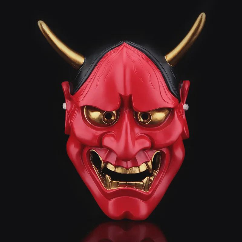 Маска демона-призрака белого цвета, коллекционное издание - дизайн бабочки Хання, 910 г